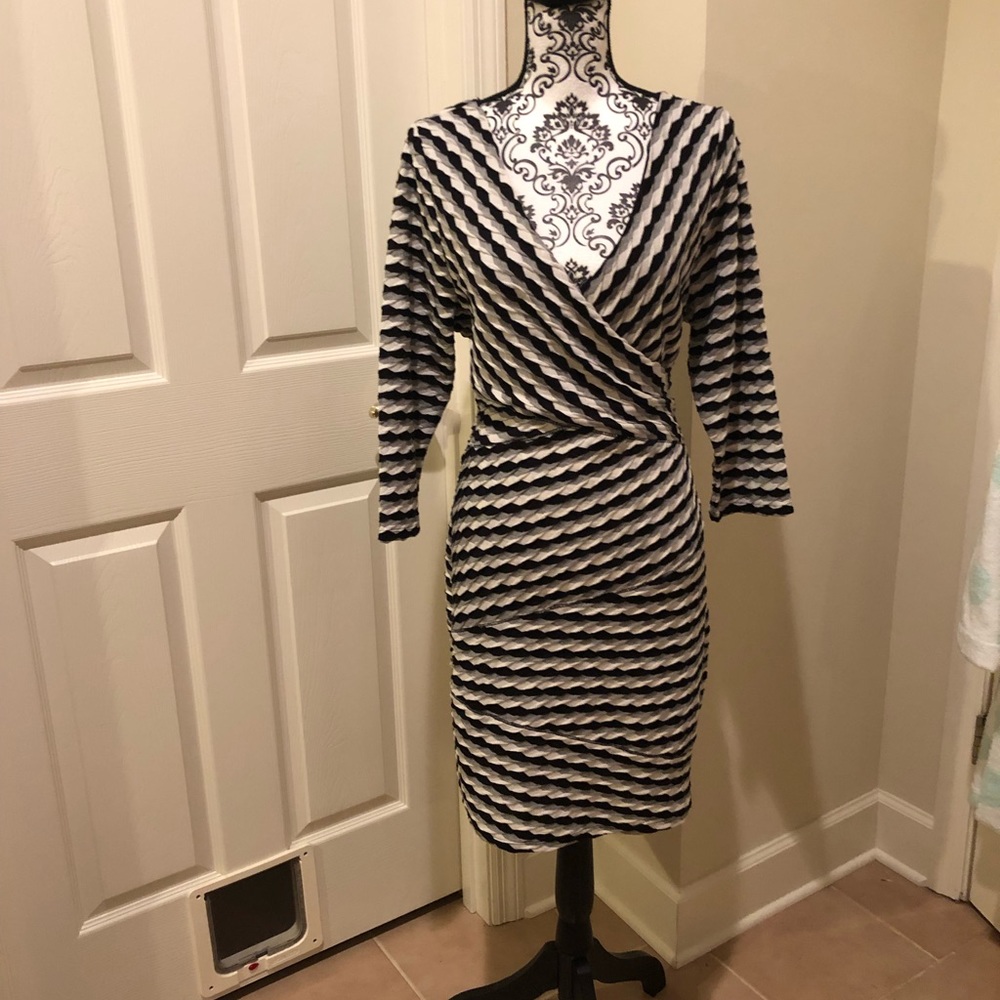 Faux wrap dress